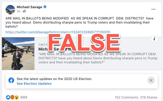 image of facebook post