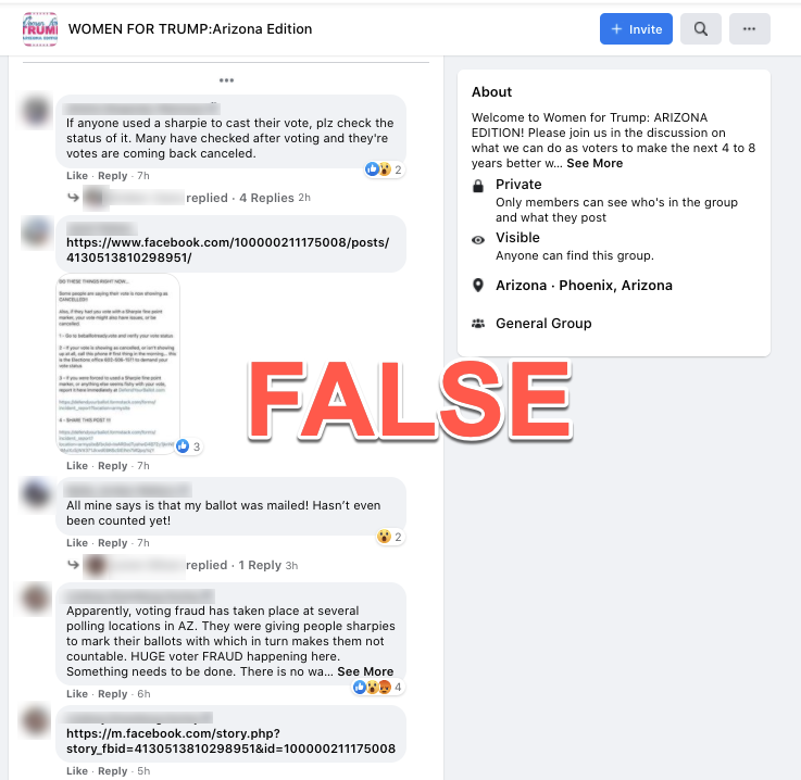 image of facebook post