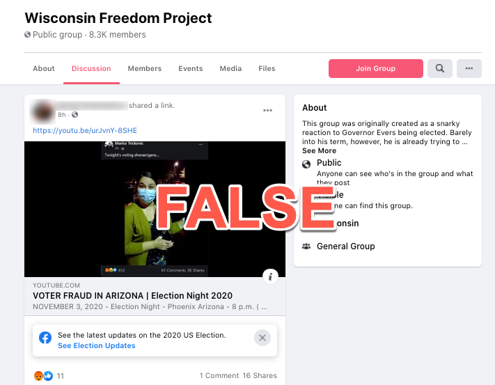 image of facebook post
