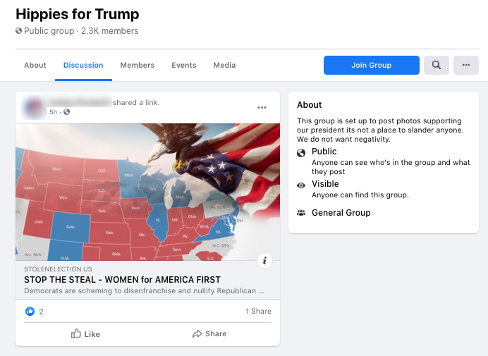 image of facebook post
