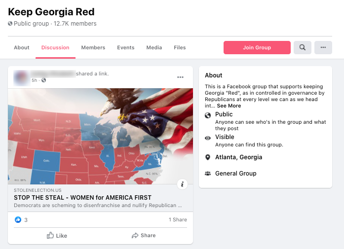image of facebook post