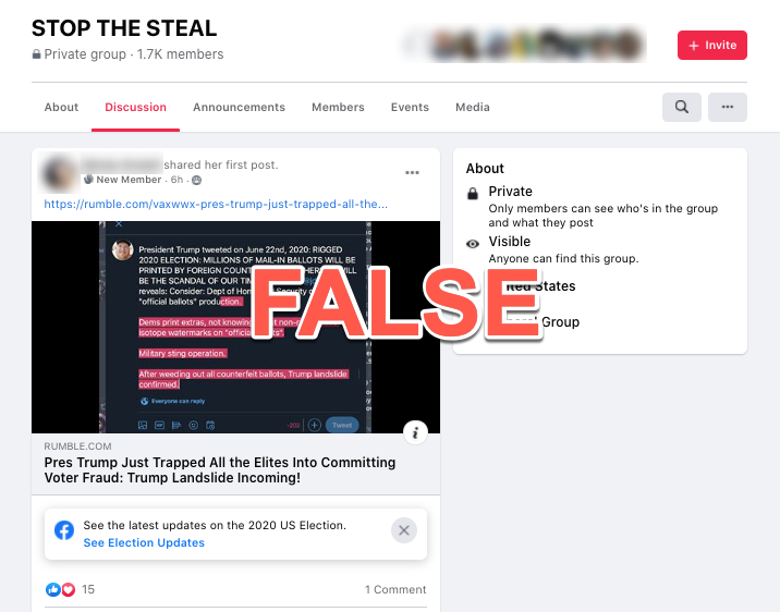 image of facebook post