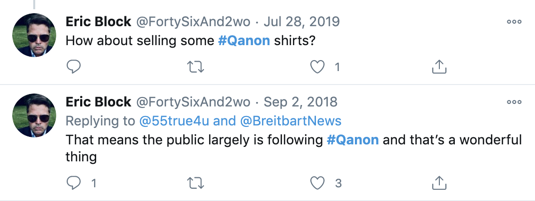 Eric Block and QAnon
