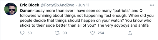 Eric Block and QAnon