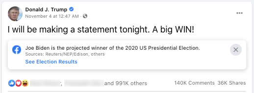 image of facebook post