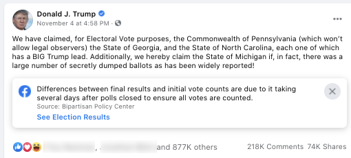 image of facebook post