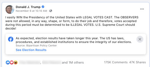 image of facebook post