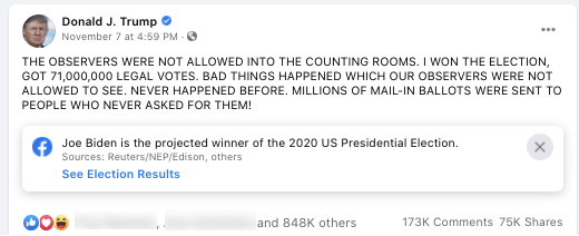 image of facebook post