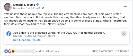 image of facebook post