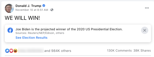 image of facebook post