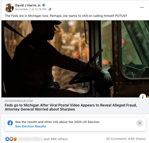image of facebook post