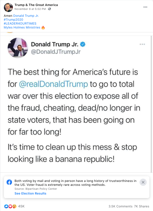 image of facebook post