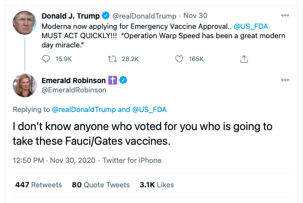 screen grab - emerald robinson tweet