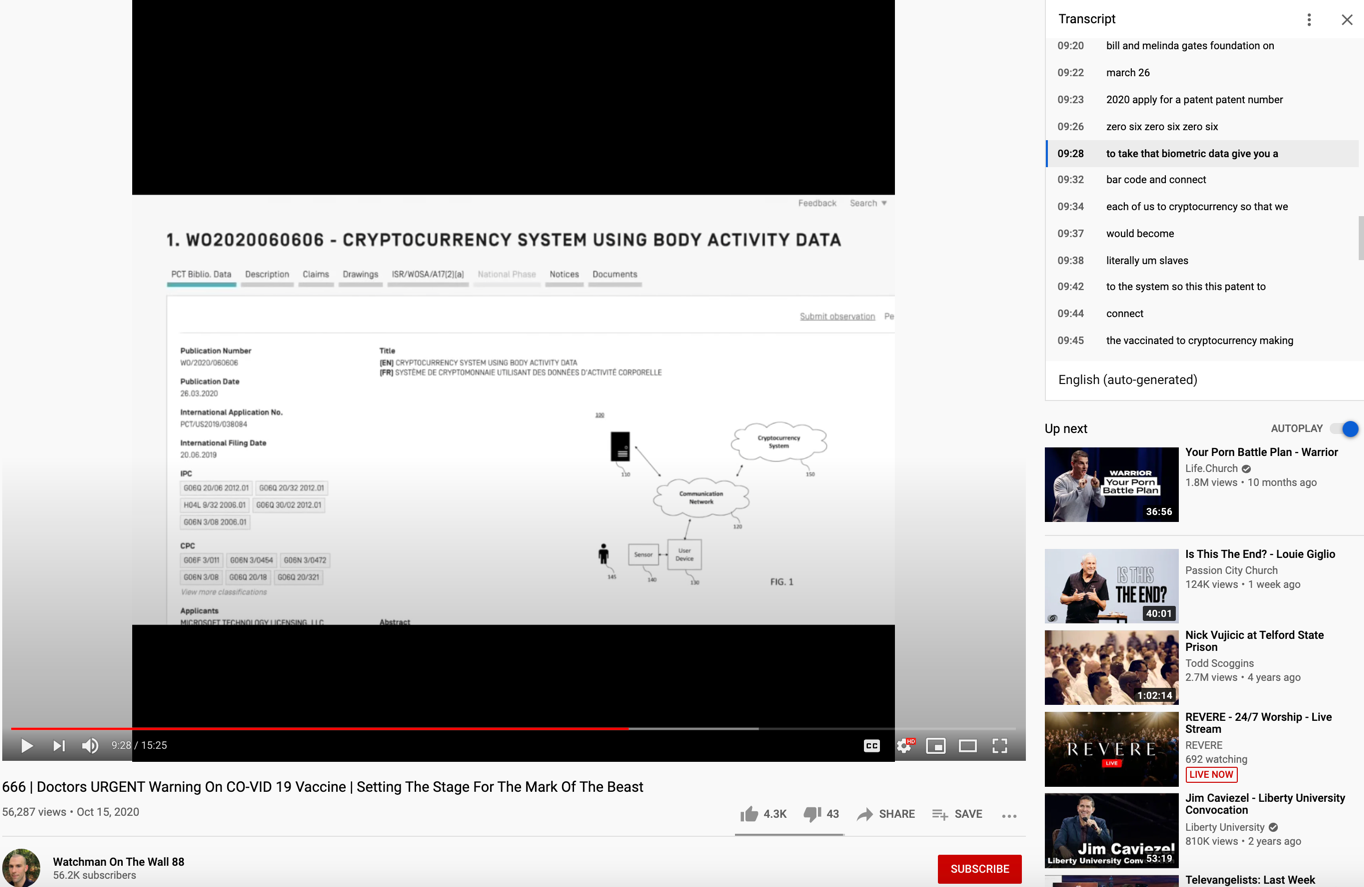 YouTube vaccine microchip conspiracy theory6