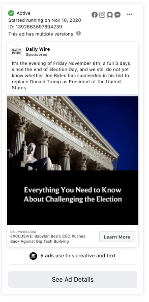 image of facebook post
