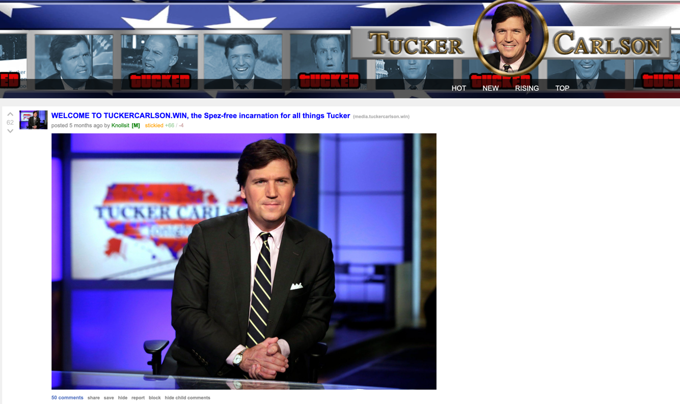 Tucker Carlson dot win