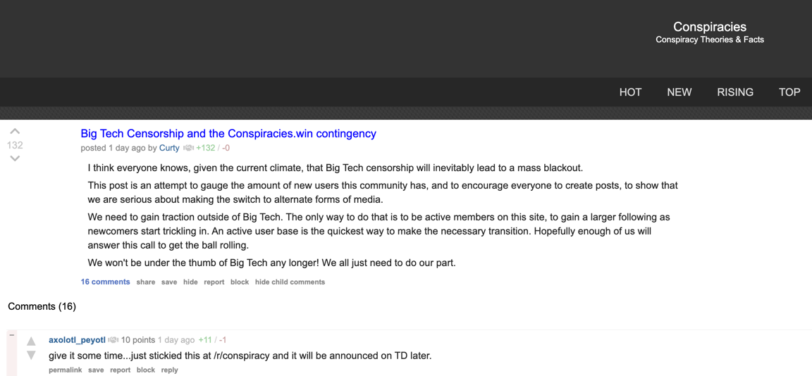 conspiracies dot win