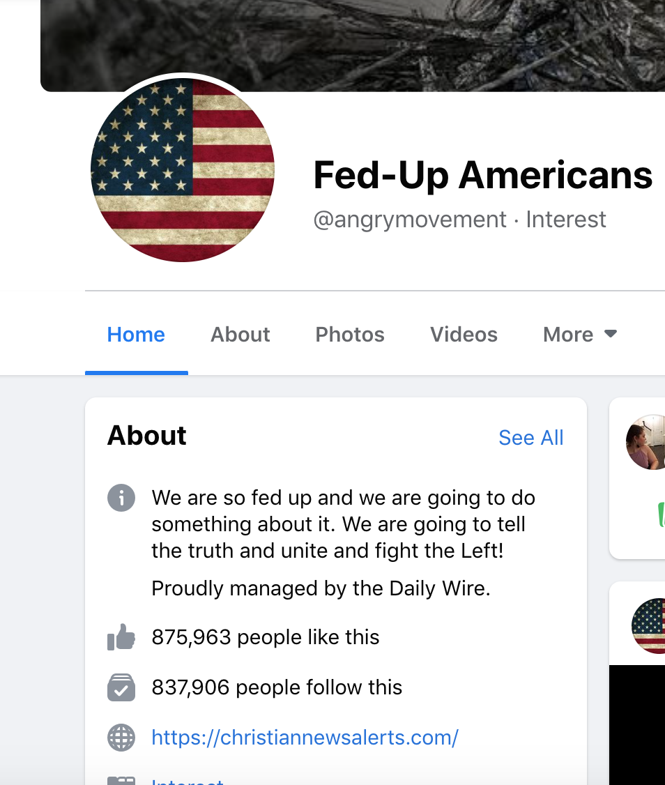 "Proudly managed by the Daily Wire"