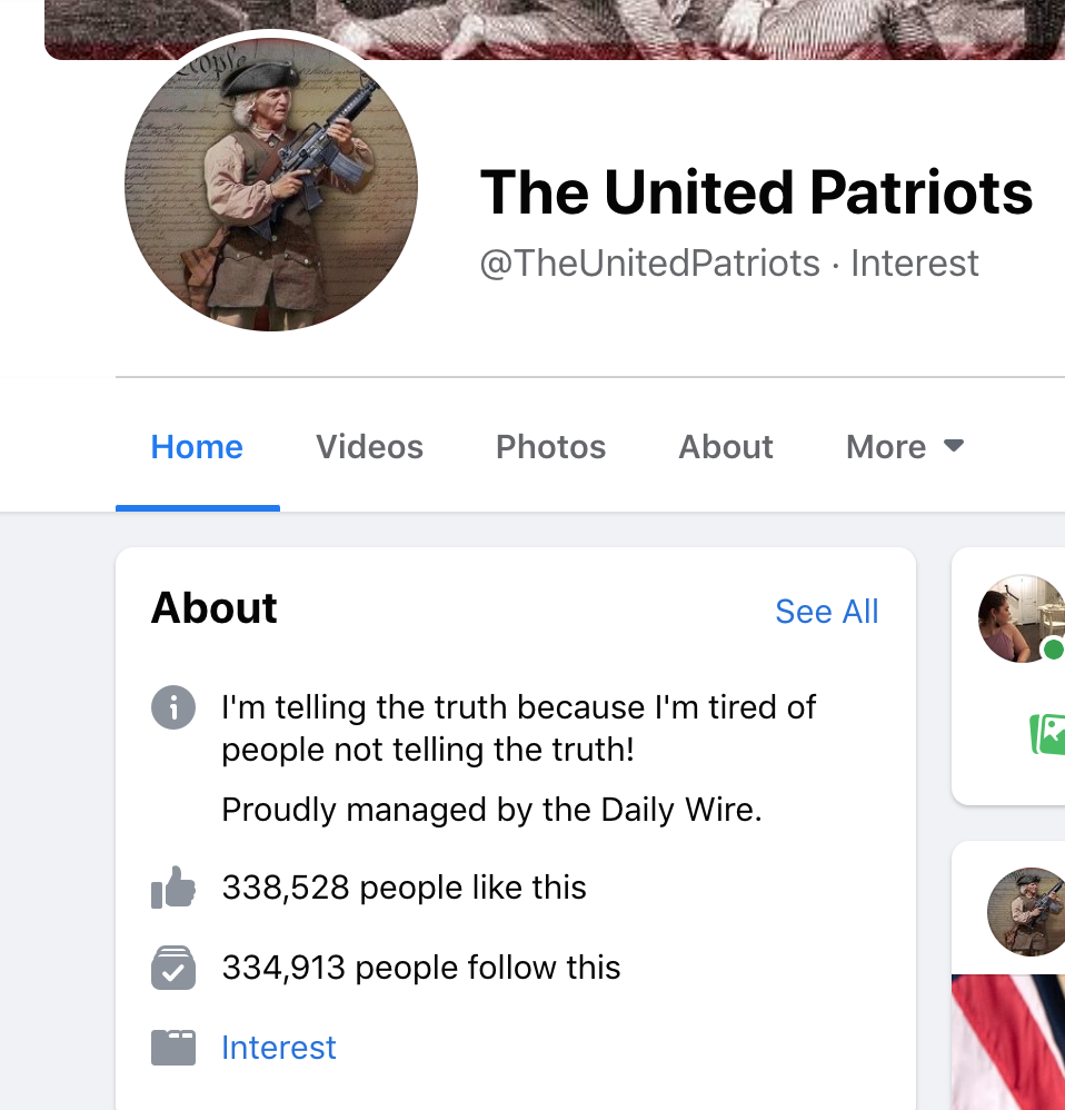 "Proudly managed by the Daily Wire" 2