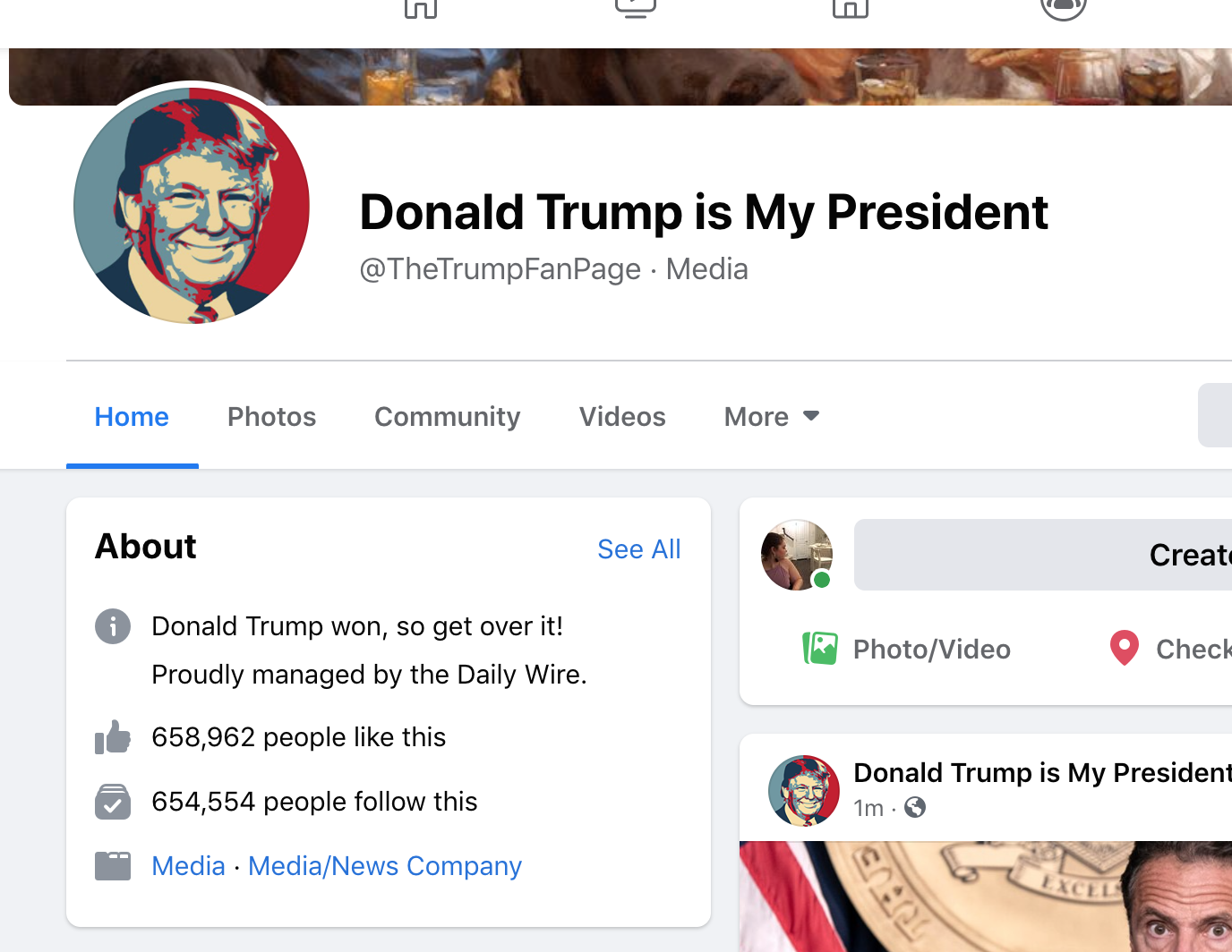 "Proudly managed by the Daily Wire" 3