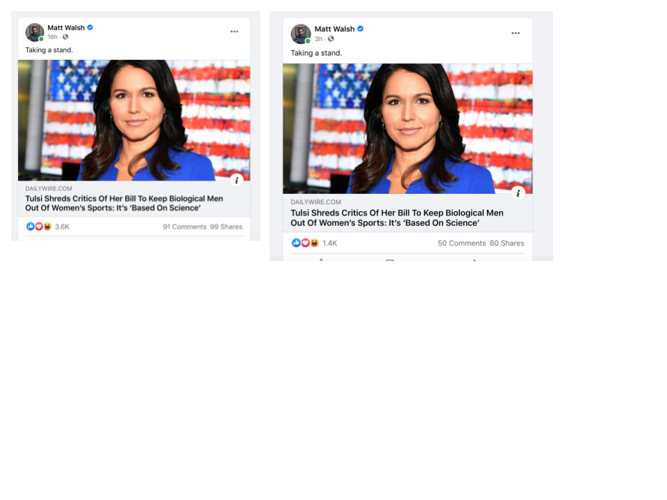 Walsh Gabbard Facebook engagement 2