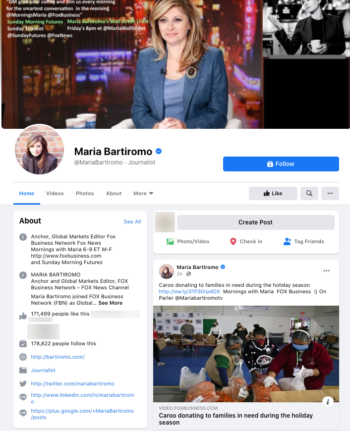 image of facebook page