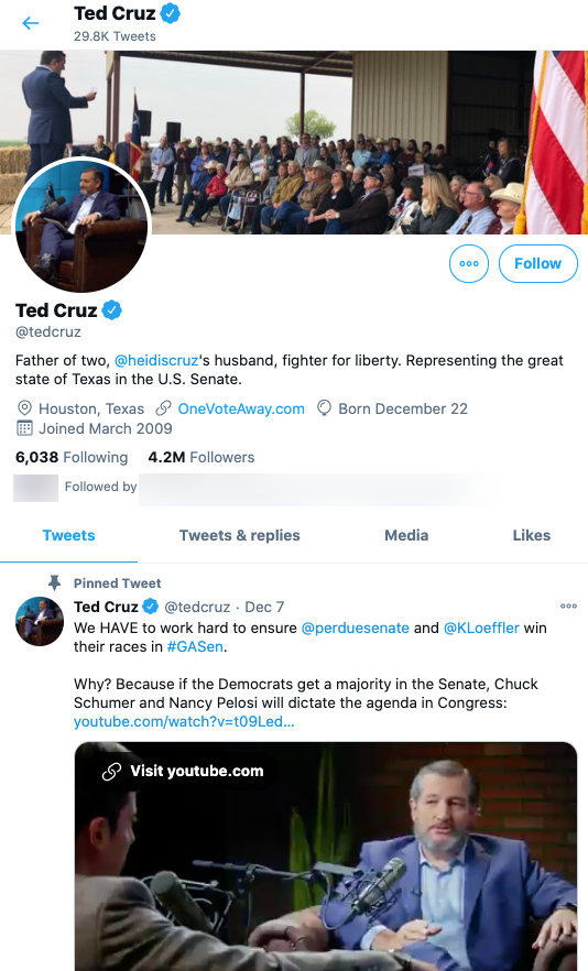 image of twitter account