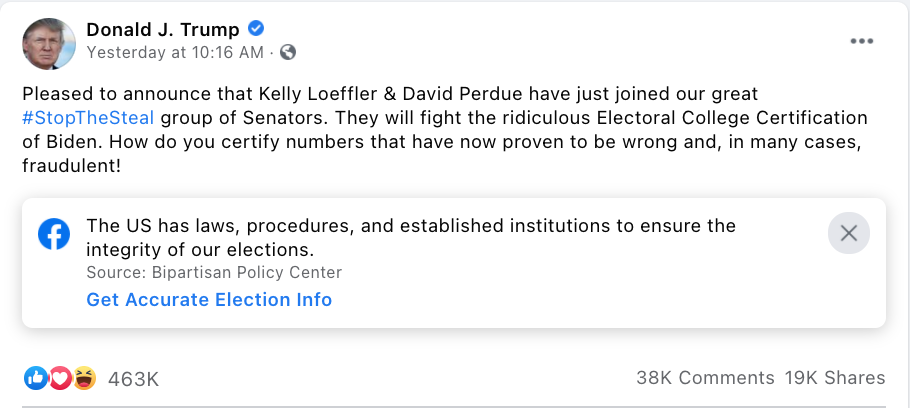 Loeffler and Perdue agree to object to electors