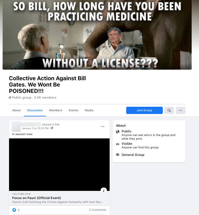 image of facebook post