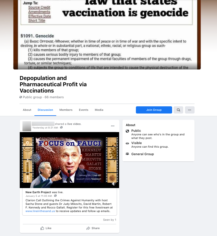 image of facebook post