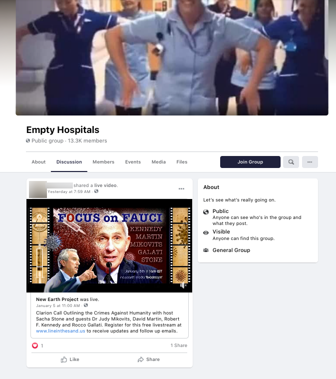 image of facebook post