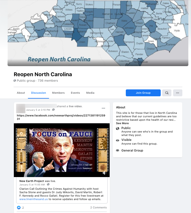 image of facebook post