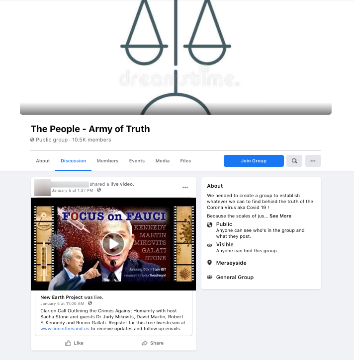 image of facebook post