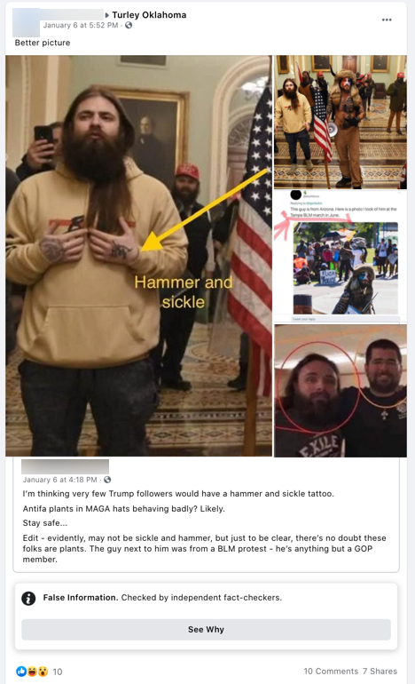 image of facebook post