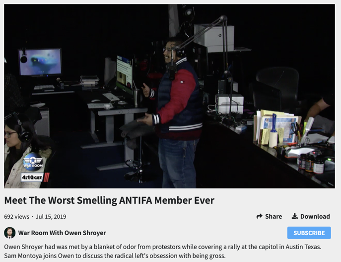 Infowars cameraman Sam