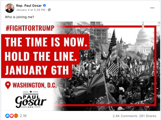 image of facebook post