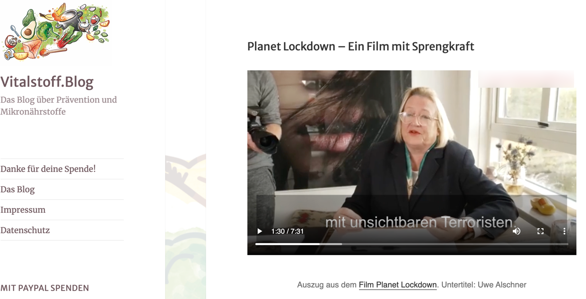 Planet Lockdown German site