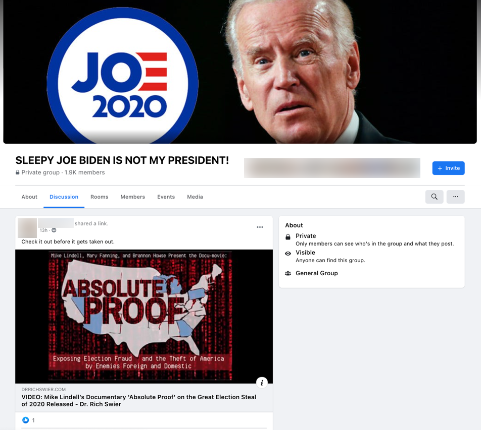 image of facebook post