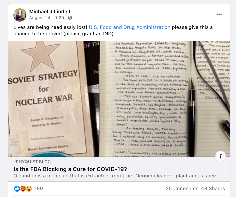 ‪Lives are being needlessly lost! U.S. Food and Drug Administration please give this a chance to be proved (please grant an IND)