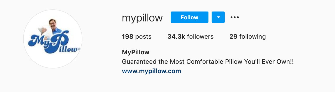 mypillow instagram 