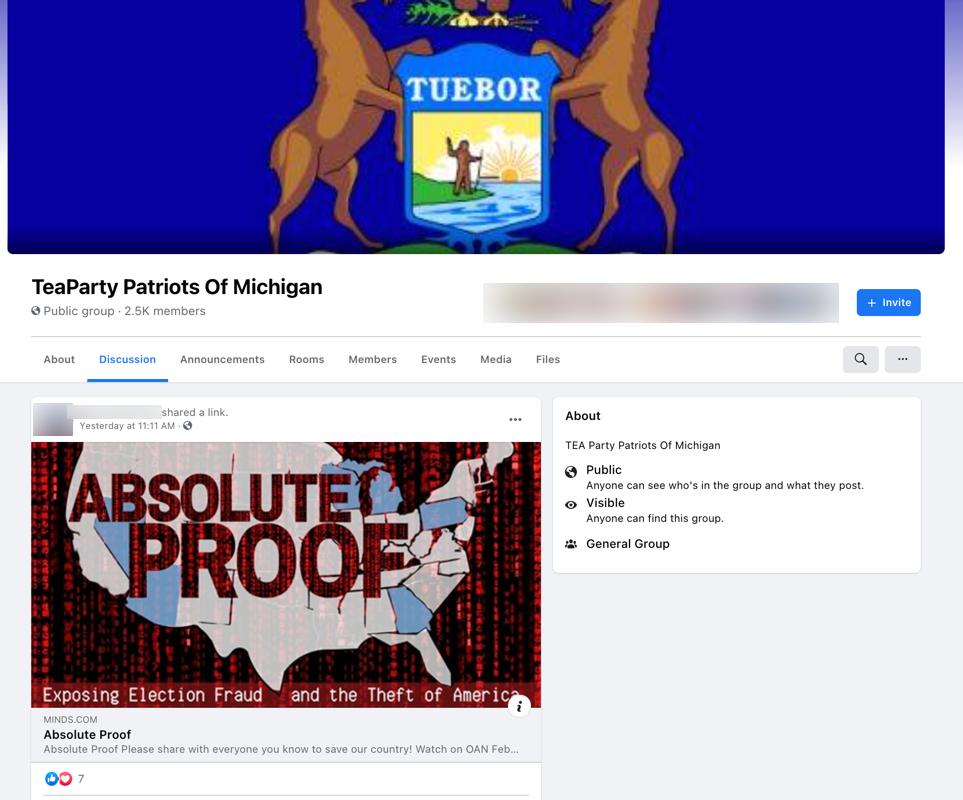image of facebook post