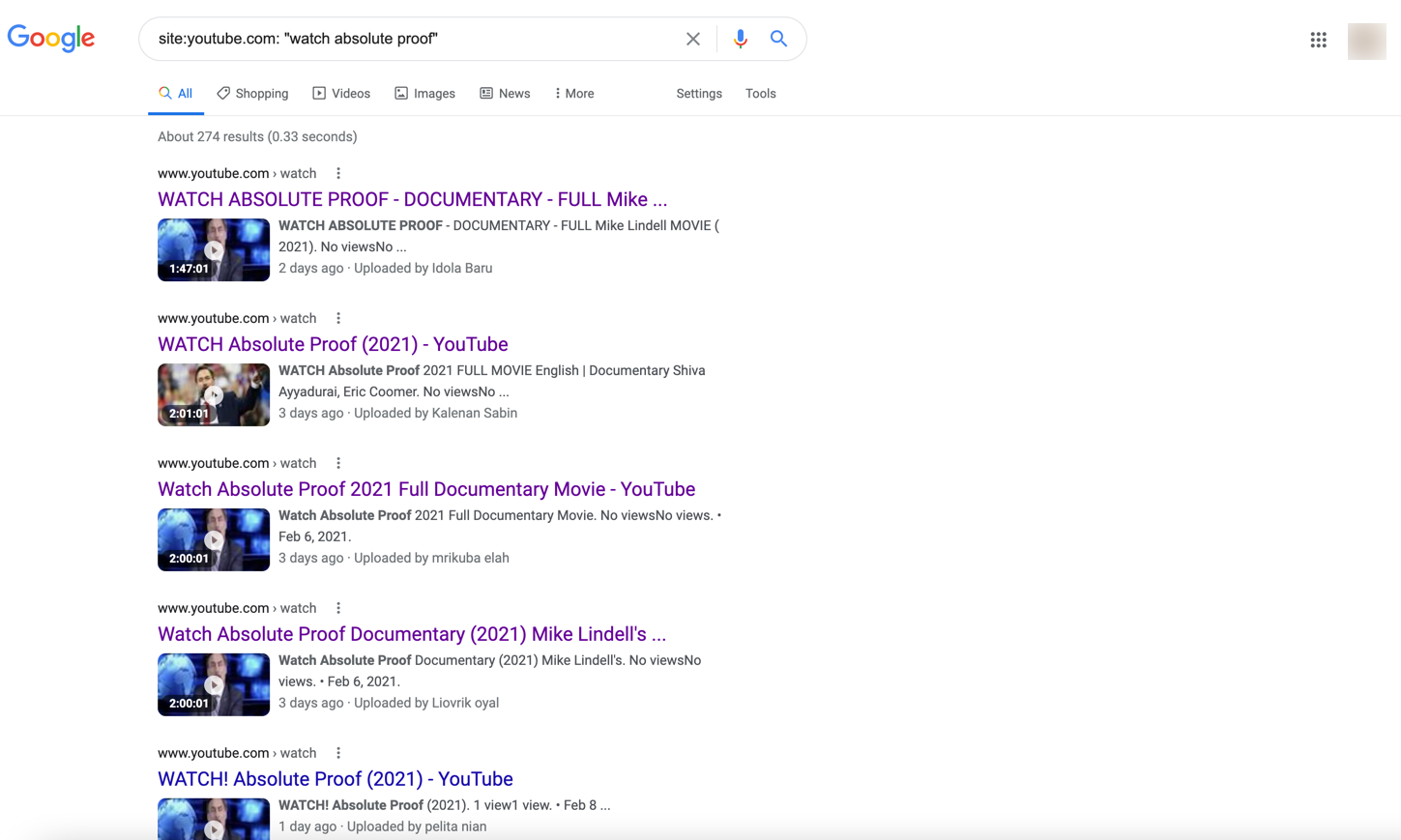 image of google search