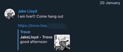 Jake Lloyd Trovo joining
