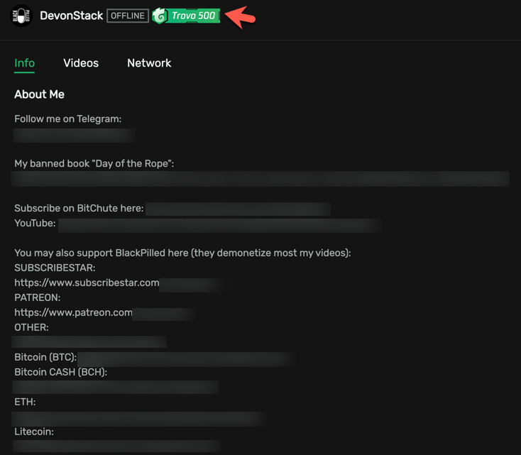 Devon Stack Trovo fundraising Trovo 500