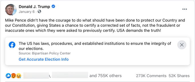 image of facebook post