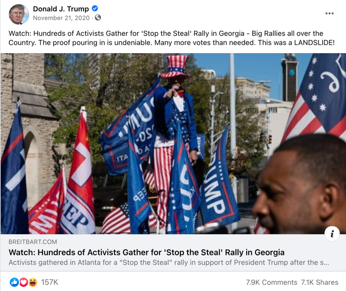 image of facebook post