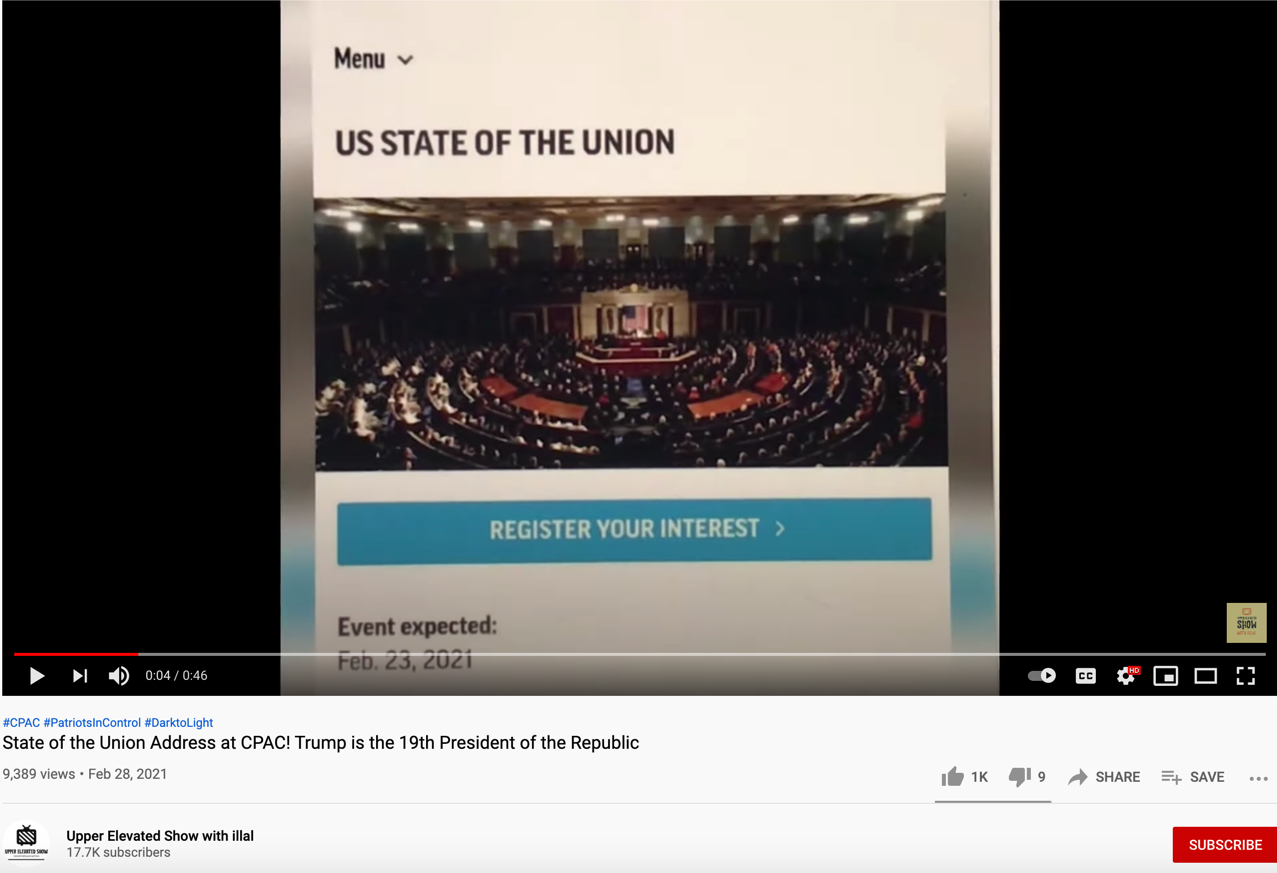 YouTube QAnon March 4 video8