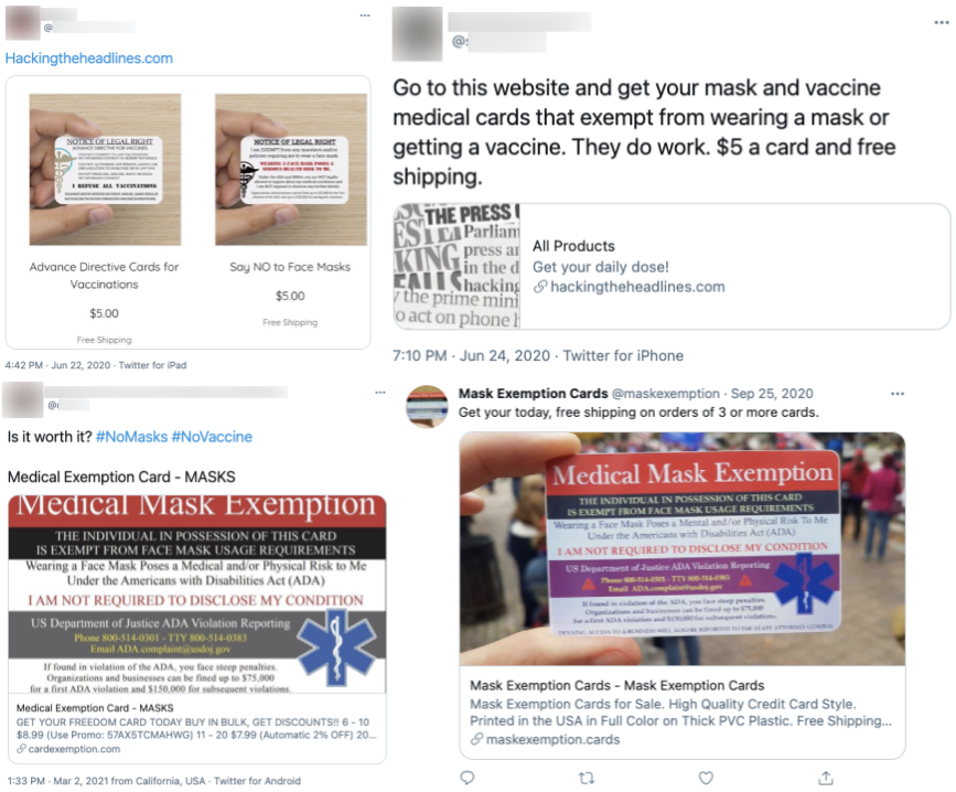 image of tweets