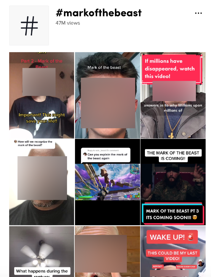 mark of the beast - 47 million views