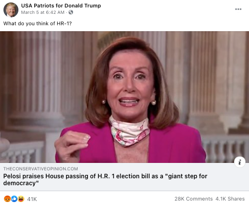 image of facebook post